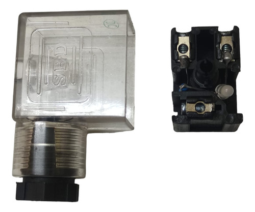 Conector Solenoide 3p Con Led (neumática E Hidráulica)