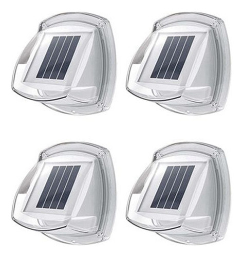 Paquete De 4 Luces Solares Para Vallas Para Exteriores, Impe