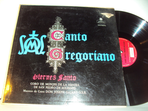 Vinilo Lp 152 Cantos Gregorianos Viernes Santo