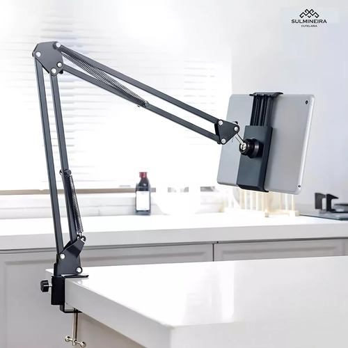 Suporte Celular Tablet Para iPad Articulado 360 Mesa Cama