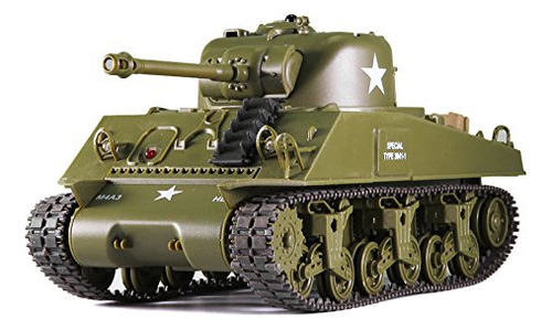 Control Remoto 2.4ghz Escala 1/30 Us M4a3 Sherman Rc Ir Tanq