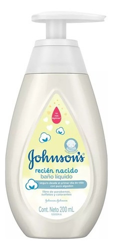 Baño Liquido Recien Nacido Johnson*s Baby 200ml