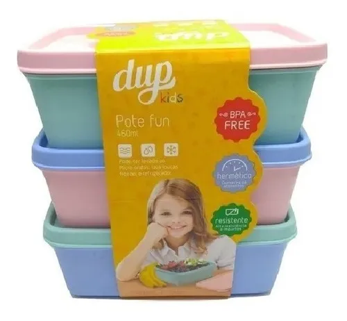 comprar Pote Fun Dup Kids C\u002F 3 Potes Hermético E Resistente 460ml comprar Pote Fun Dup Kids C\u002F 3 Potes Hermético E Resistente 460ml