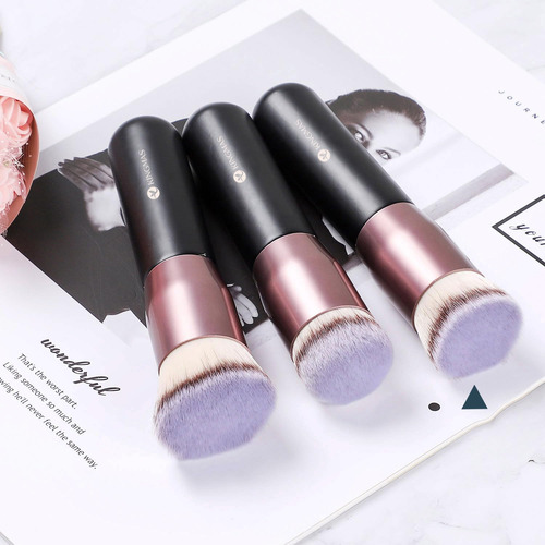 Brocha Kingmas Flat Top Foundation Brush, Premium Kabuki ...