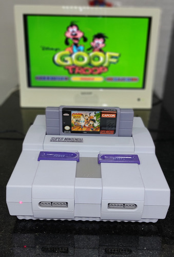 Super Nintendo Original Anos 90+ 02 Controles+ 02 Cartuchos! Cinza