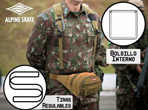Riñonera Alpine Skate Tactica Militar Reforzada Camuflado