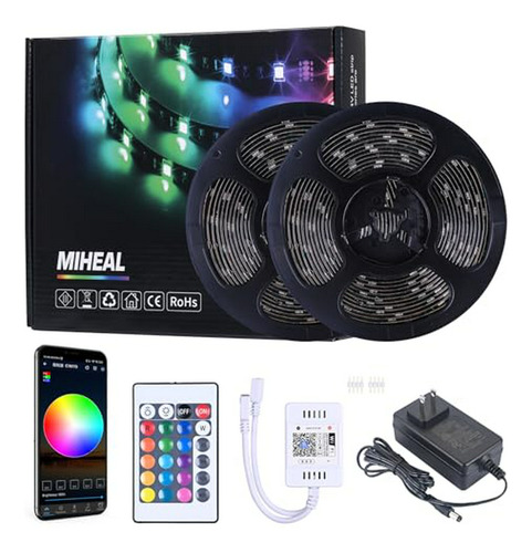 Tira Led Inteligente Wifi 10m Rgb Compatible Con Android, Io