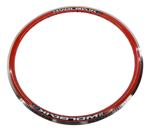 Rines 26 Aerodinamicos Aluminio Doble Pared,alta Resistencia Rojo