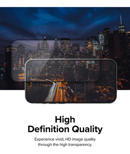 Imagen 3 de 9 de Templado Full Ringke Premium Para iPhone 13 14 Pro Max