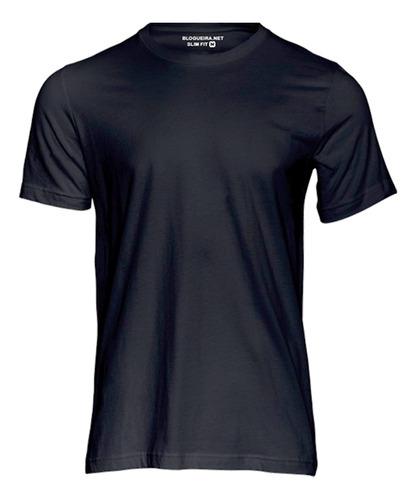 Camiseta Plus Size Masculina Slim Básica Algodão Premium