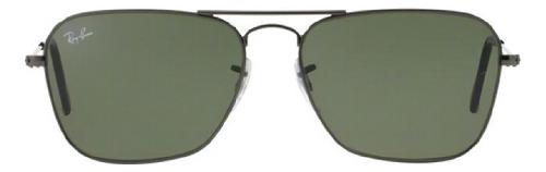 Lentes Ray-ban Aviator Caravan Rb3136 004 Liso Verde Green Polished Gunmetal Polished Gunmetal
