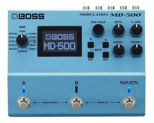 Pedal de efecto Boss Modulation MD-500 azul