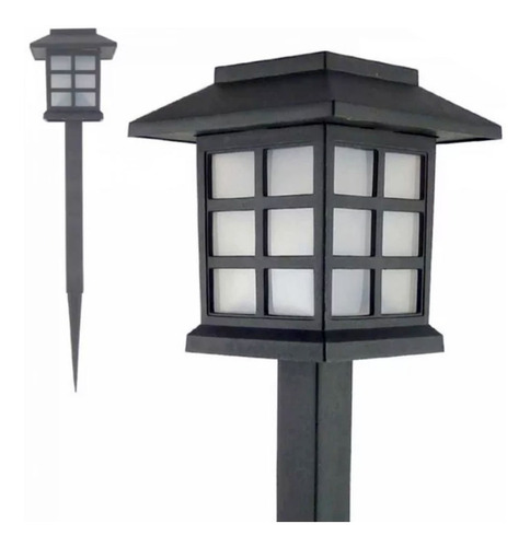 Luminaria Espeto Energia Solar Kit 4 Unid Jardim Iluminação