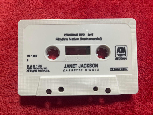K7 Janet Jackson Rhythm Nation Single De Época Eua