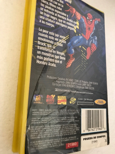 Vhs Original Spider-man La Serie Animada Un Traje Alienigena (Usado)