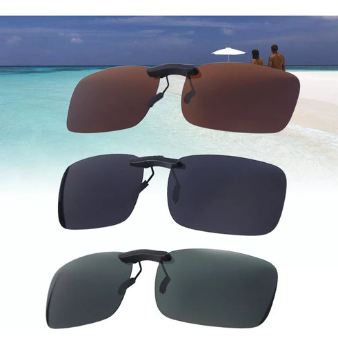 - Gafas De Sol De 3 Piezas Con Clip Sobre Gafas Sin Montura