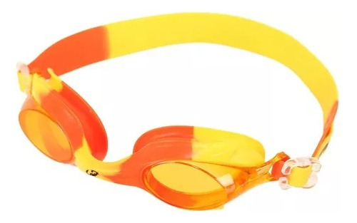 Óculos Natação Hammerhead Infantil Fun Fish - Proteção Uv Cor Laranja/Amarelo - Lente Laranja