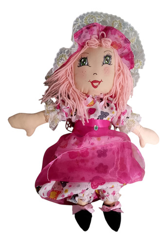 Muñeca De Trapo Artesanal 50cms