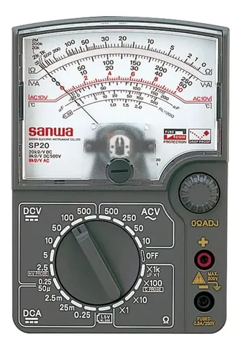Multímetro Analógico Sanwa Sp20 Dc De Alta Tensão E Temperat