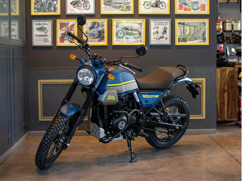 Imagen 7 de 25 de Royal Enfield Scram 411 Skyline Blue Entrega Inmediata