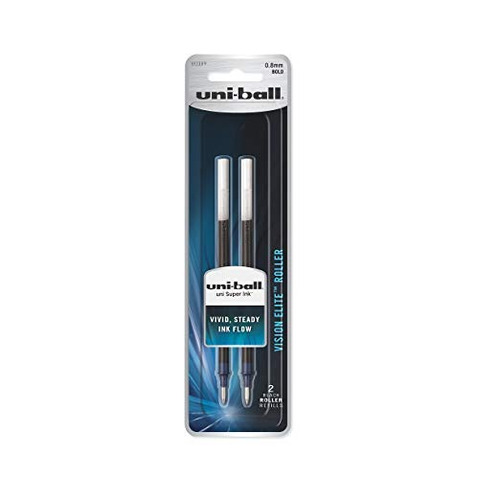 Uni-ball Vision Elite Rollerball Pen Recargas, Bold Point (0