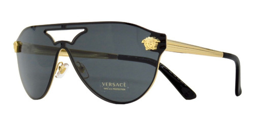 Lentes Gafas Sol Versace Ve2161 Medusa Visor Made In Italy