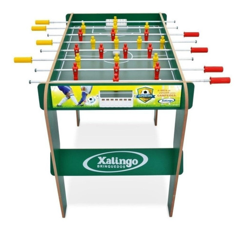 Mesa de pebolim Xalingo Super copa cor verde
