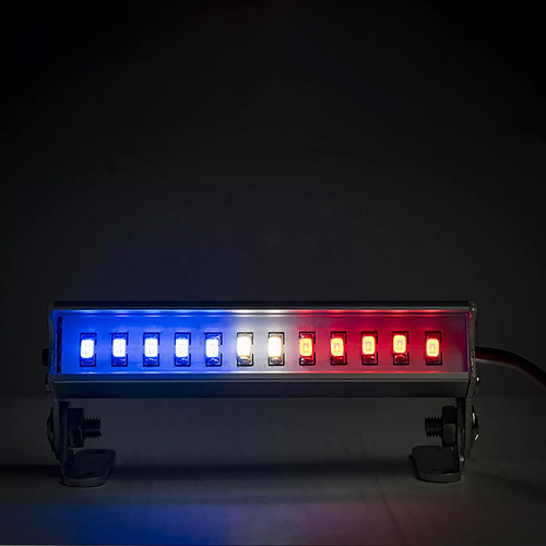 Barra De Luces Rc, 12 Lámparas Led 8 Modos De Flash 3 Colore