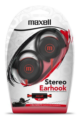Audífono Maxell Estéreo Ec-155 Con Micrófono Color Negro