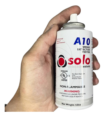 Aerossol Spray Para Testar Detectores De Fumaça - Solo A10