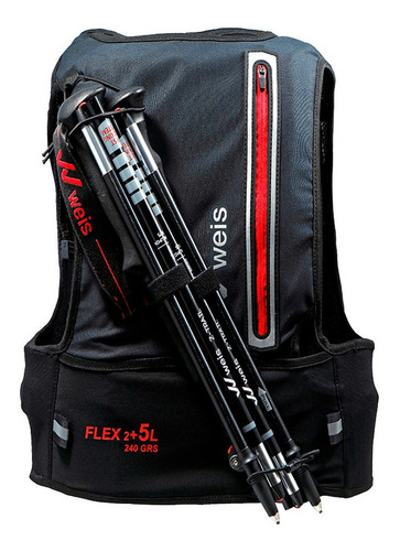 Imagen 4 de 5 de Chaleco De Hidratacion Weis Flex 2+5 Vest Trail Running