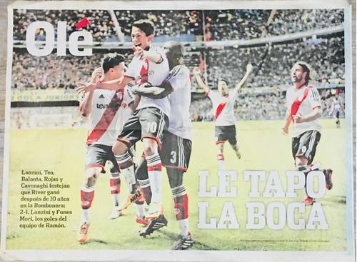 Poster Gigante River Plate Olé / 1 Abril 2014 75x55 Cm