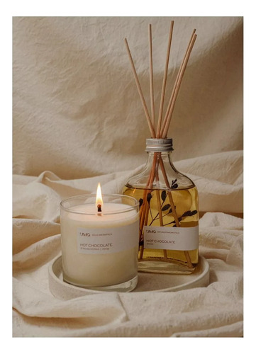 Vela Aromatica + Difusor Aromas Kit Pack Regalo Souvenir Zen