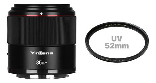 Combo Lente Yn35mm /f2r/df/dsm Para Canon +  Filtro Uv 52mm