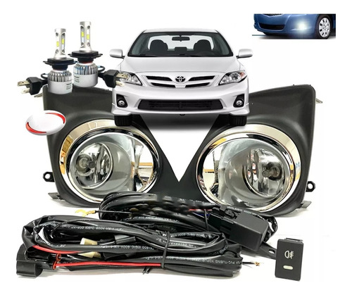 Kit Completo Full Led Neblineros Cromos Corolla 2011 A 2013