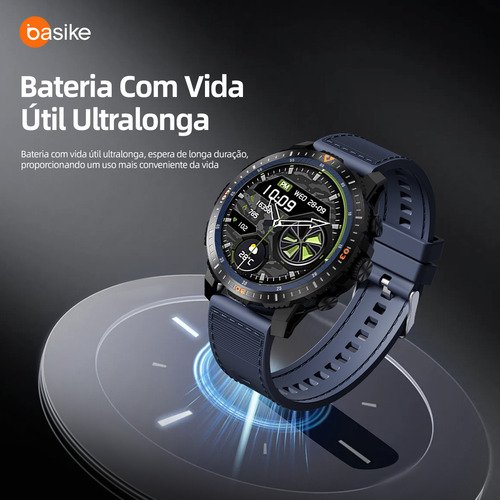 Relógio Inteligente Smartwatch Ultra Bazik Prime W92 Rpo Max Masculino Smartwatches Para Android, Ios Whatsapp Chatgpt 100 Modos Esportivos Gps Ip68 1.43 Amoled 466*466 Px 470mah Cor