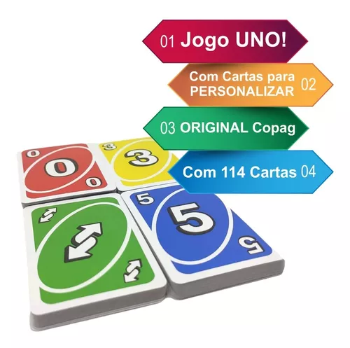 Baralho Jogo Cartas Uno Modelo Plástico Copag Melhor Preço