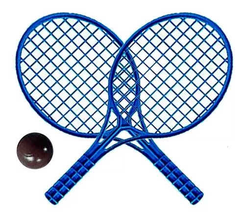 Kit Jogo De Raquetes Infantil Badminton Tênis Peteca Praia em