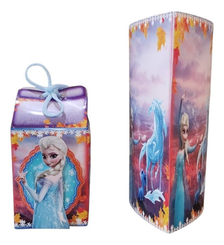 Centro De Mesa De Frozen X 10 Celeste
