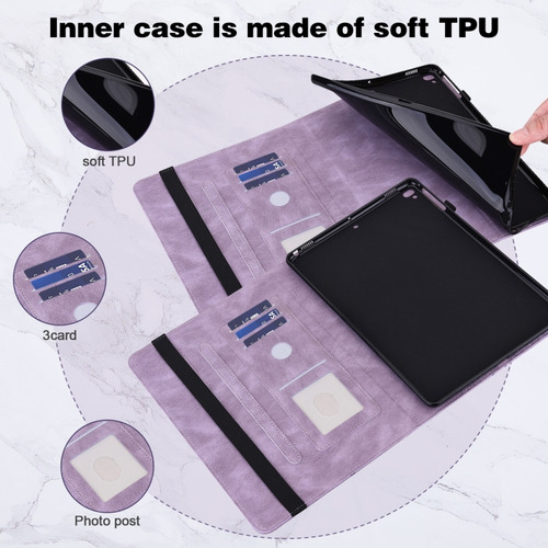 Funda De Tableta Púrpura Para Lenovo Tab M10 Hd De Segunda G
