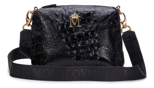 Kit De Mala De Viagem Com Necessaire Em Couro Croco Roberta