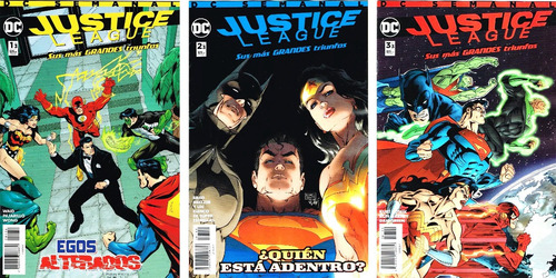 Dc Comics Justice League Grandes Triunfos 1 2 3 Set De 3 Bat