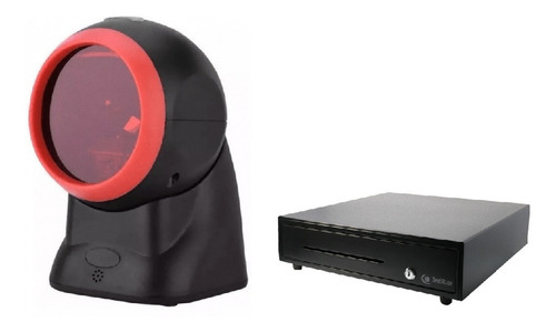 Combo Lector Codigo Barra Omnidireccional Gaveta Slim