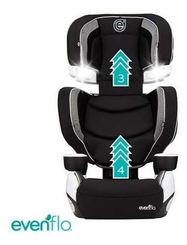 Elevadora Booster Evenflo Right Fit Impactos Laterales 50 Kg