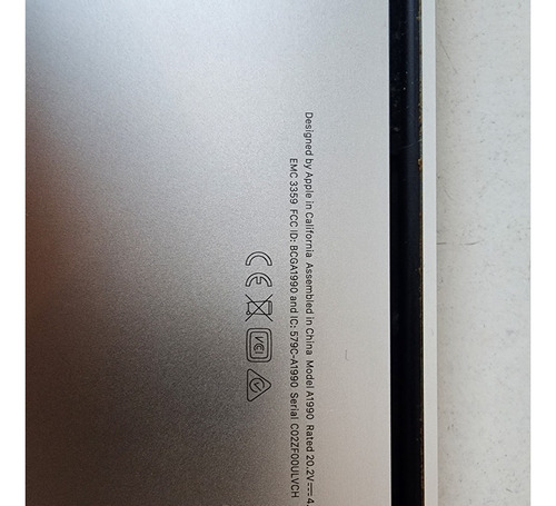Imagen 9 de 9 de Macbook Pro Touchbar 2019 Intel I7 16gb Ram 256 + Cargador