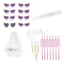 Comprar Paquete 18pza Despedida De Soltera Team Bride Y Bride To Be 