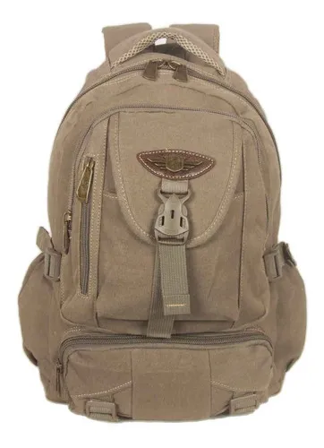 Mochila Escolar Masculino Juvenil Lona Resistente Cor Marrom-claro Desenho Do Tecido Liso Menor preço em Mochila Escolar Masculino Juvenil Lona Resistente Cor Marrom-claro Desenho Do Tecido Liso