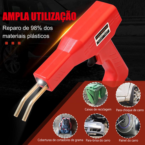 Soldador Plástico Solda Para-choque Farol Carenagem Grampos
