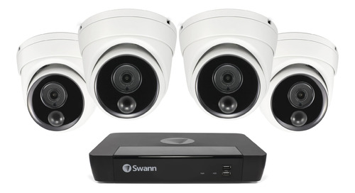 Swann Master 4k Sistema De Seguridad Para El Hogar De 8 Cana