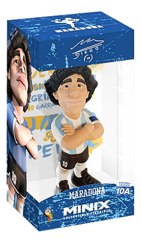Figura Coleccionable Maradona Argentina N°10 Minix Original 